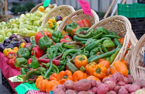Fresh vegetables at a Connecticut farmers’ market 