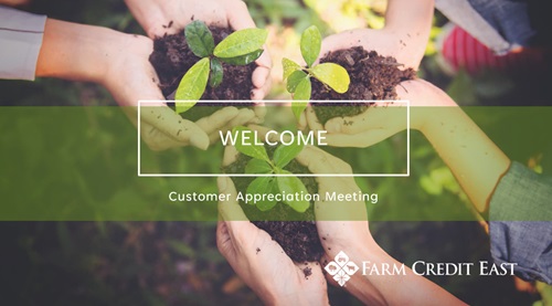 Customer Appreciation Meeting Welcome Slide
