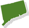 State of Connecticut green outline 