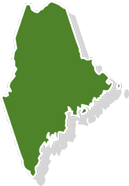 State of Maine green outline 