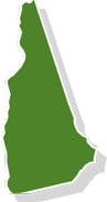 State of New Hampshire green outline 