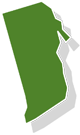 State of Rhode Island green outline 