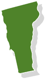 State of Vermont green outline 
